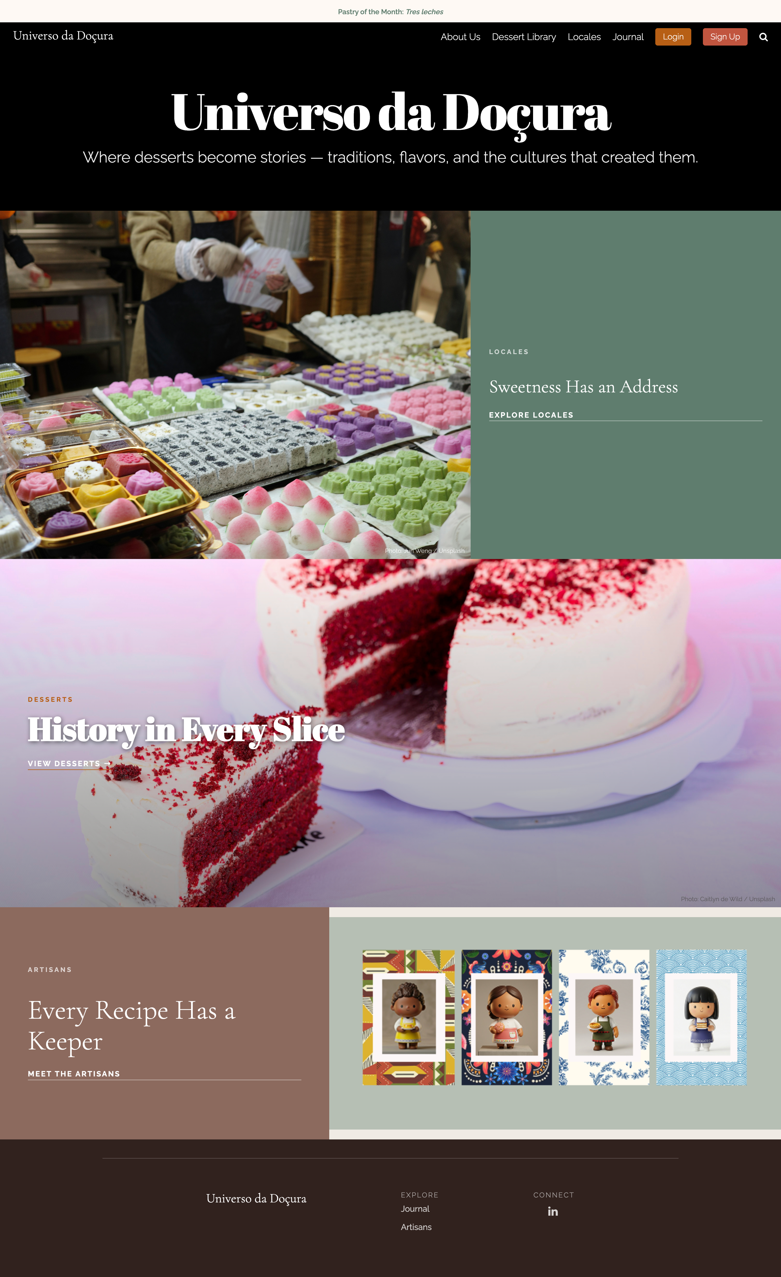 Universo da Doçura WordPress project screenshot